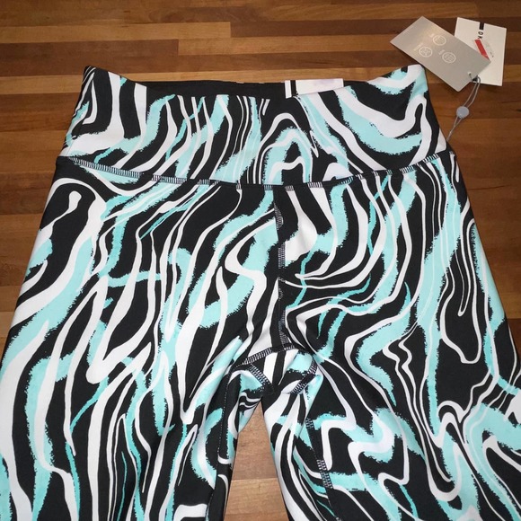 Dkny Sport Marble-Print 7/8-Leggings - blue/black small - Picture 7 of 10
